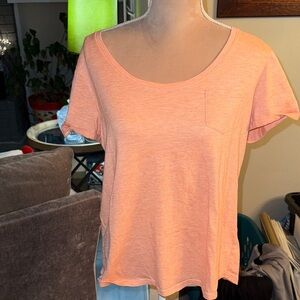Jasmine & Ginger Peach Short Sleeve Top
